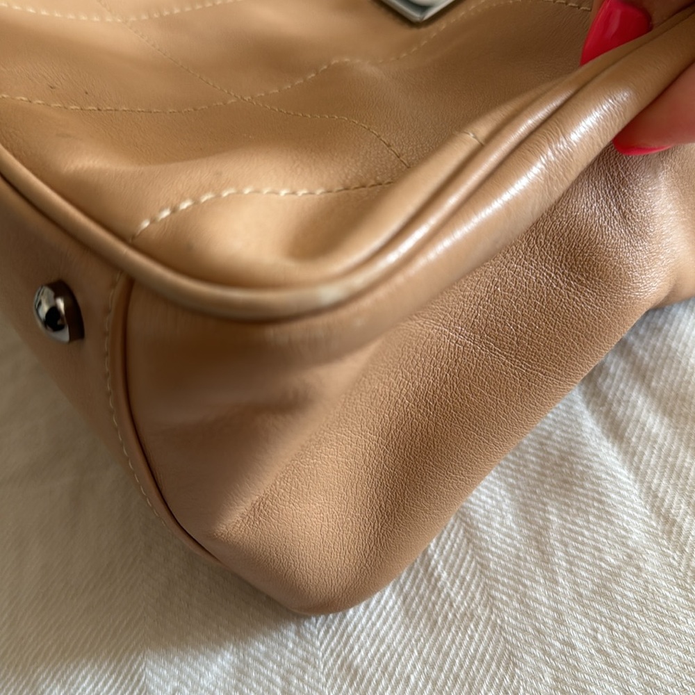 CHANEL Wild Stitch Boston Bag Leather Handbag - Picture 12 of 15